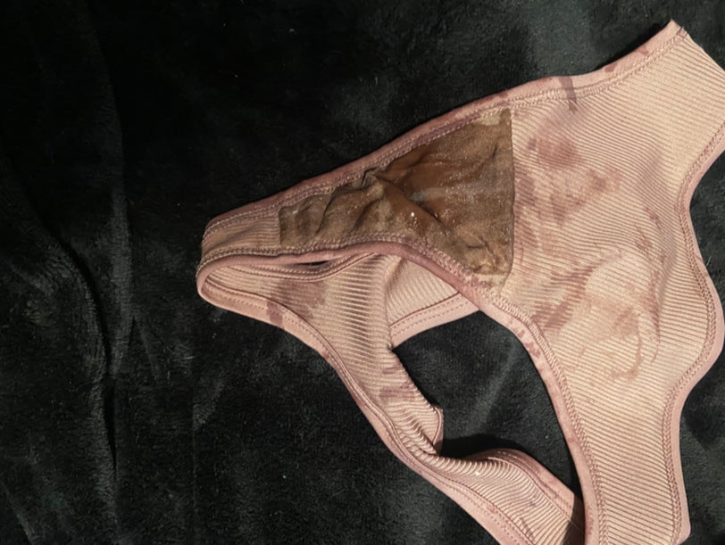 Creamy pie used panty