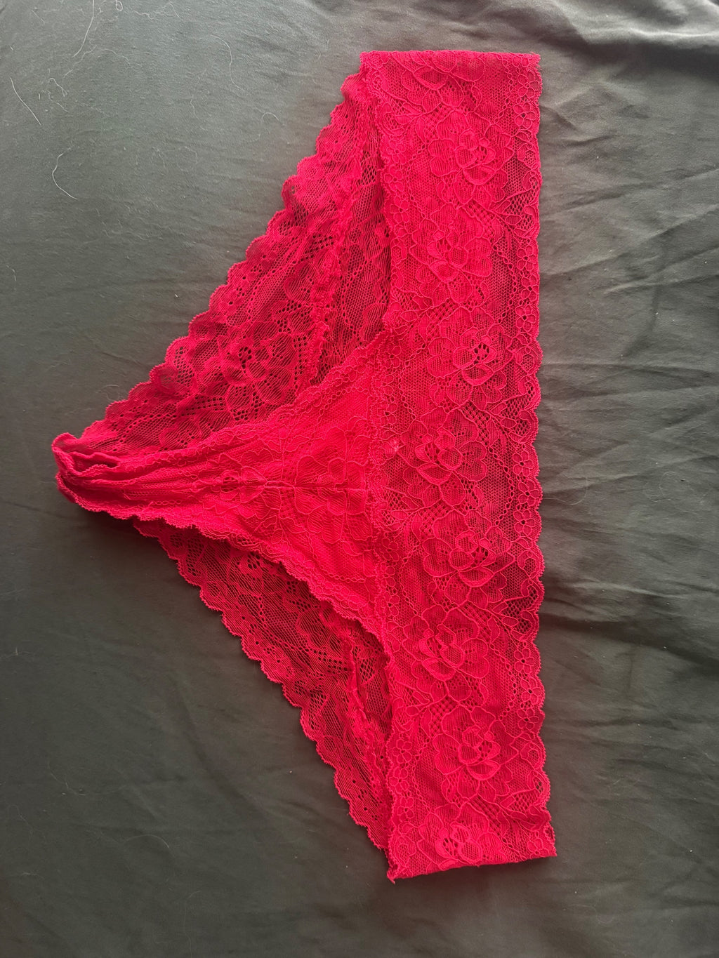 Red Lace Panties – 3 days worn