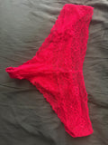 Red Lace Panties – 3 days worn