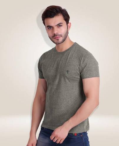 T.T. Cool Men T-Shirt Charcoal Mã©Lange